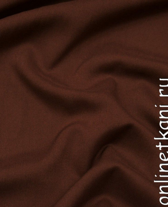 Ткань Штапель 291 цвет коричневый картинка