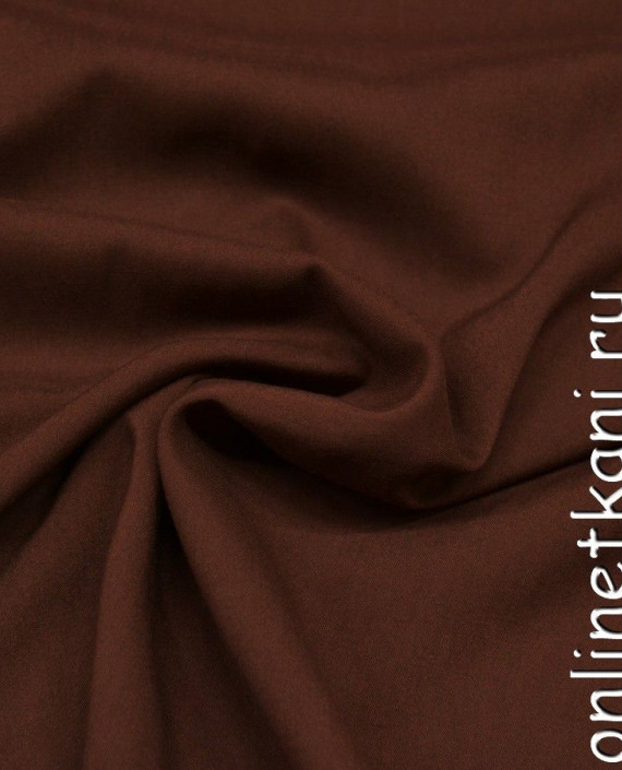 Ткань Штапель 291 цвет коричневый картинка 1