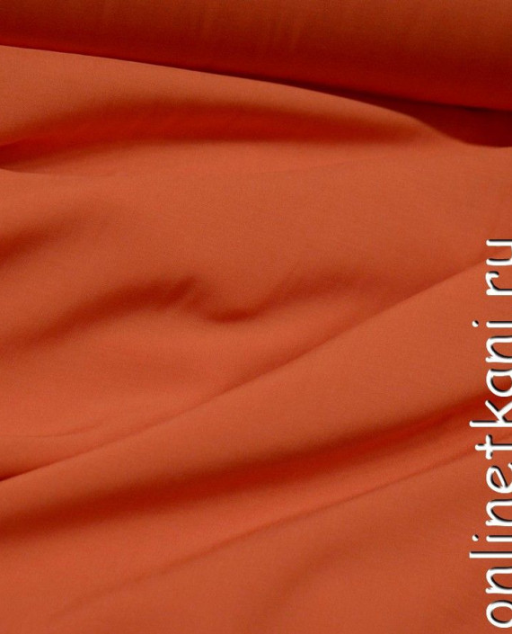 Ткань Штапель 294 цвет оранжевый картинка 1