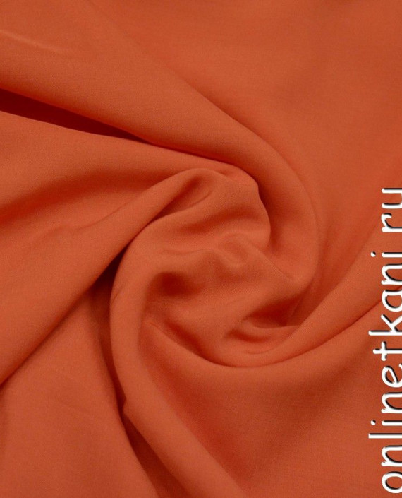 Ткань Штапель 294 цвет оранжевый картинка 2