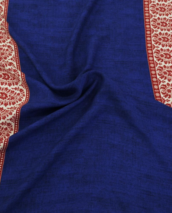 Ткань Штапель Принт 320 цвет синий в полоску картинка
