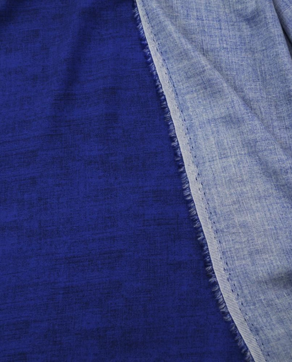 Ткань Штапель Принт 320 цвет синий в полоску картинка 2