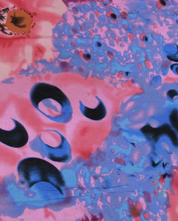 Ткань Штапель Принт   328 цвет разноцветный цветочный картинка