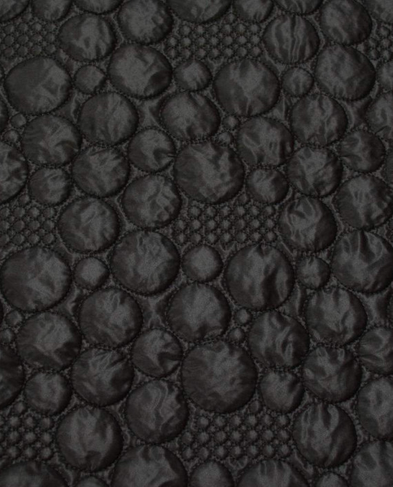 Ткань Стеганая 028 цвет черный геометрический картинка