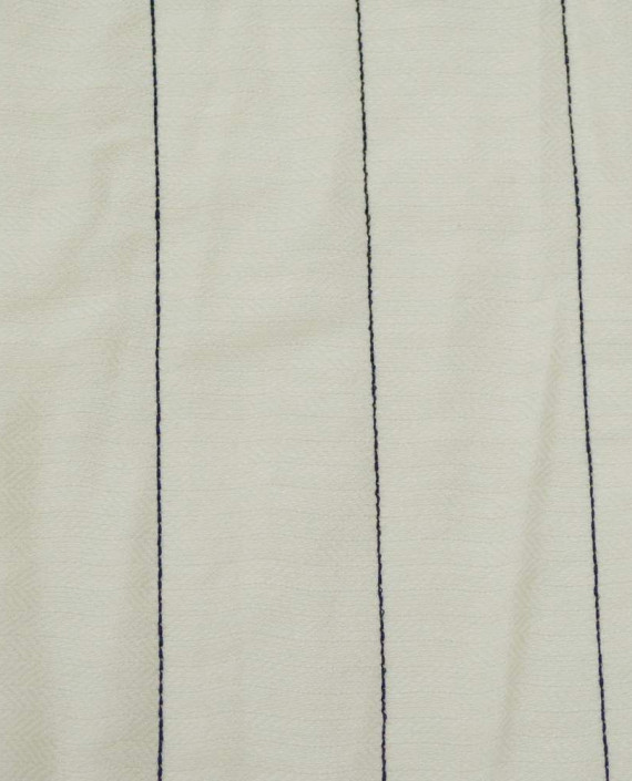 Ткань Курточная Стеганая 037 цвет белый в полоску картинка