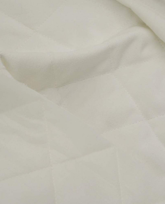 Ткань Курточная Стеганая 040 цвет белый картинка 1