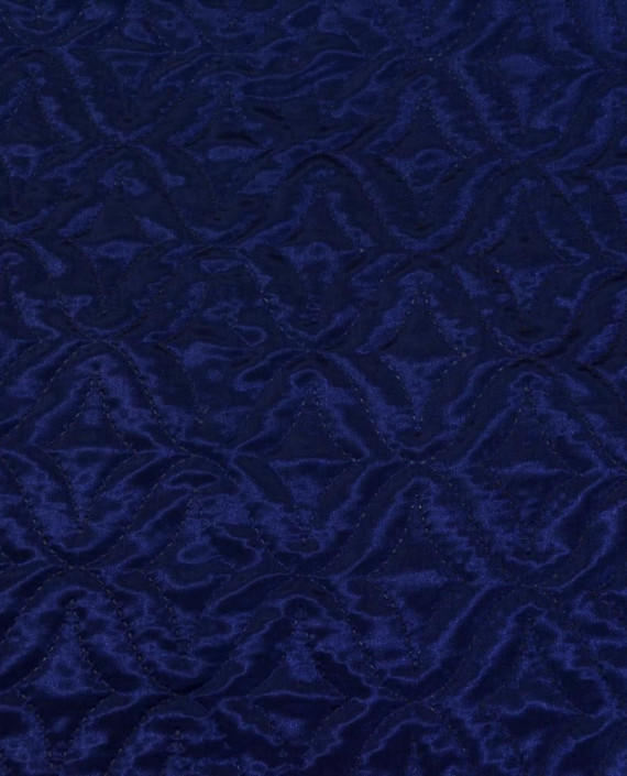 Термостеганный Атлас 080 цвет синий геометрический картинка