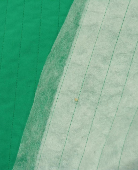 Курточная Стеганная 141 цвет зеленый полоска картинка 1