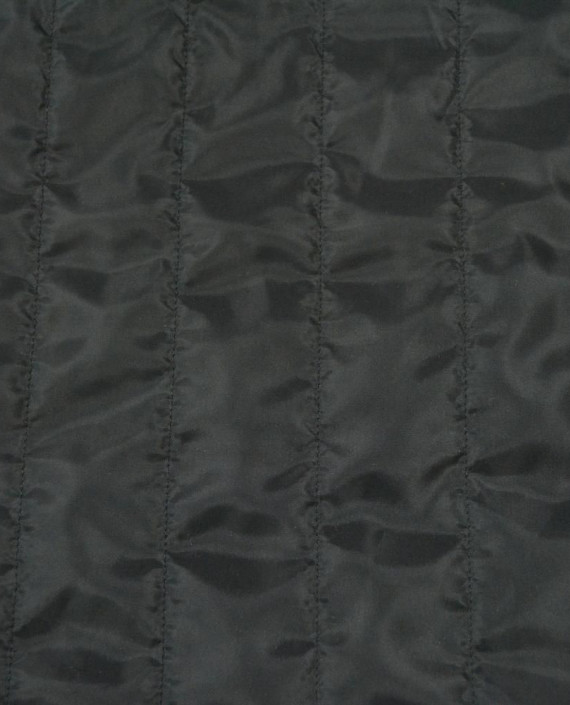 Последний отрез-2.2м Подкладка Стеганная 1176 цвет черный полоска картинка