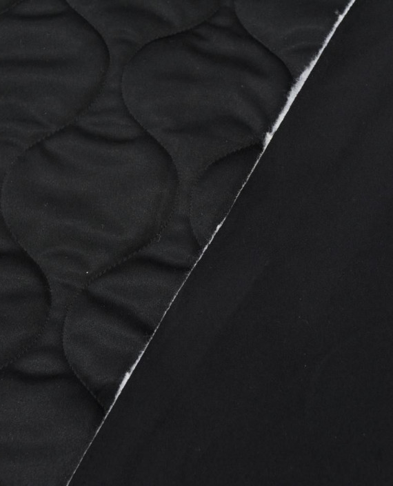 Курточная Стеганая с Подкладом 177 цвет черный геометрический картинка