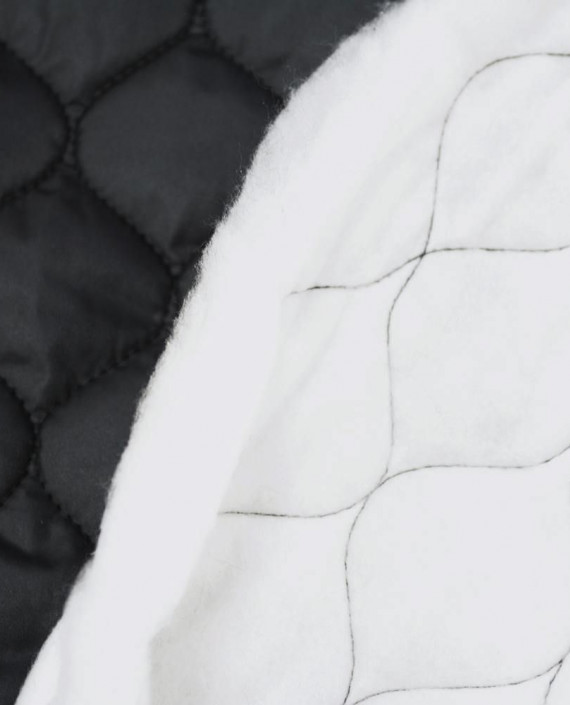 Курточная Стеганая 178 цвет черный геометрический картинка 2