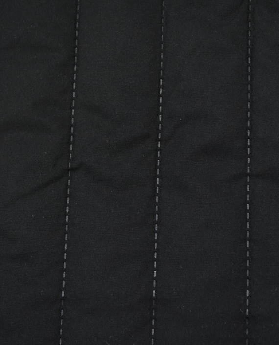 Последний отрез-1.4м Курточная Термостеганная  1182 цвет черный полоска картинка