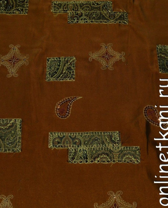 Ткань Тафта 082 цвет бордовый геометрический картинка