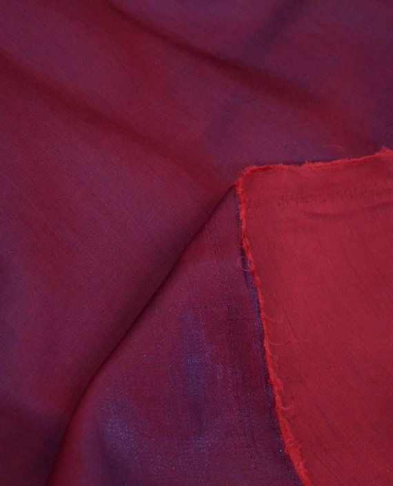 Ткань Тафта 113 цвет бордовый картинка 2