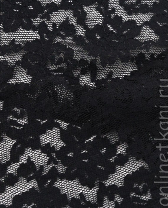 Тесьма Гипюровая 057 цвет серый цветочный картинка 1