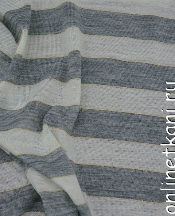 Ткань Трикотаж 0023 цвет серый в полоску картинка