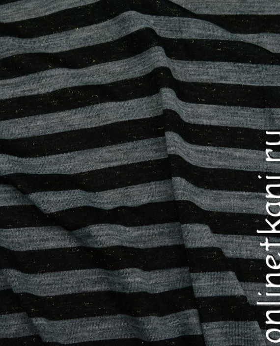 Ткань Трикотаж 0025 цвет серый в полоску картинка