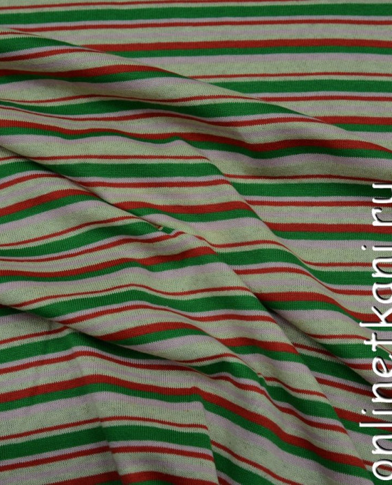 Ткань Трикотаж 0026 цвет разноцветный в полоску картинка