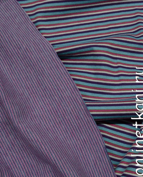 Ткань Трикотаж 0049 цвет разноцветный в полоску картинка 1