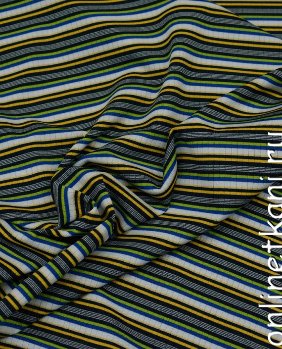 Ткань Трикотаж 0053 цвет разноцветный в полоску картинка