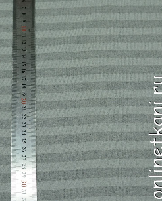 Ткань Трикотаж 0056 цвет серый в полоску картинка 1