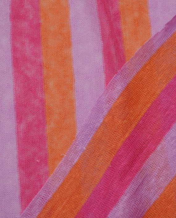 Ткань Трикотаж "Три полосы" 1607 цвет разноцветный в полоску картинка