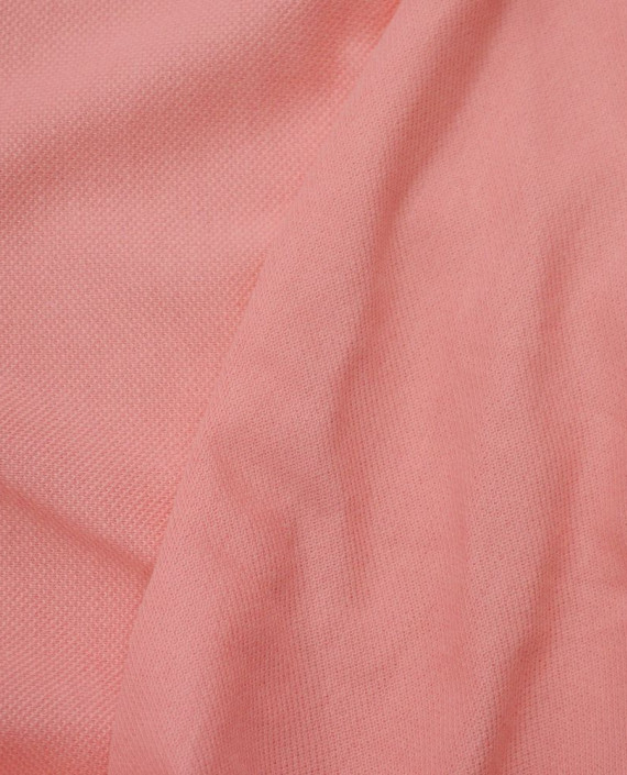Последний отрез-1м Ткань Трикотаж Пике 11635 цвет розовый картинка 1