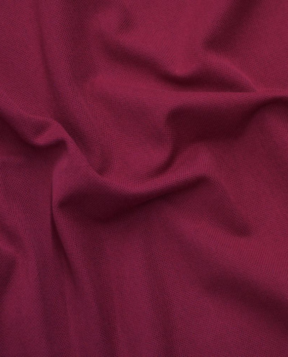 Ткань Трикотаж Пике 1636 цвет бордовый картинка 1