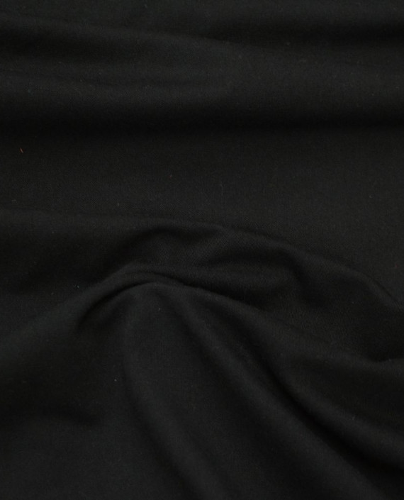 Ткань Трикотаж 1650 цвет черный картинка 2