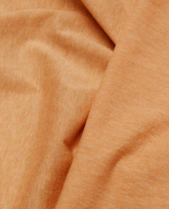 Ткань Трикотаж Хлопковый 1737 цвет оранжевый картинка 2