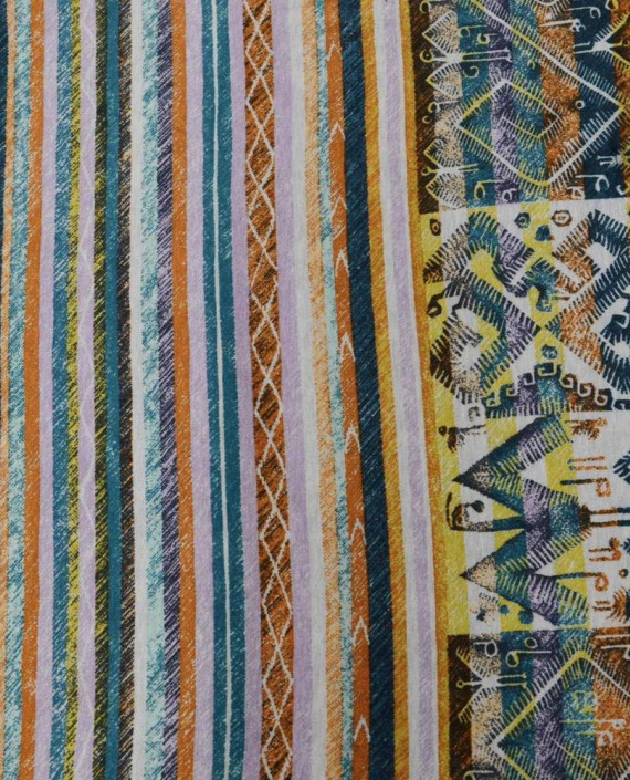 Ткань Трикотаж Хлопковый 1739 цвет разноцветный геометрический картинка