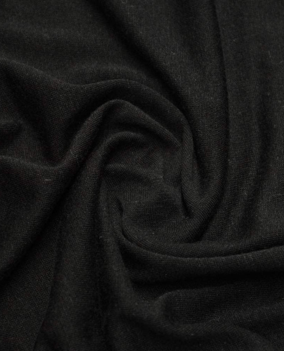 Ткань Трикотаж Хлопковый 1749 цвет черный картинка