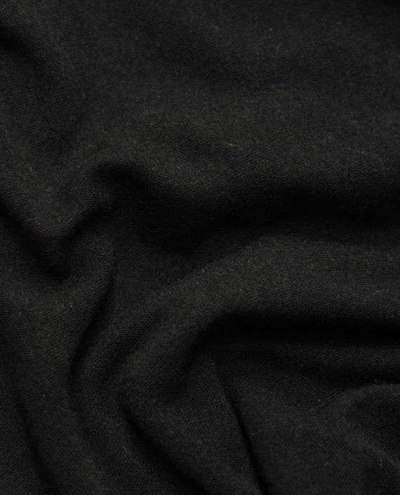 Ткань Трикотаж Хлопковый 1749 цвет черный картинка 2
