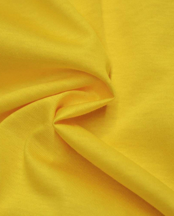 Ткань Трикотаж Хлопковый 1776 цвет желтый картинка