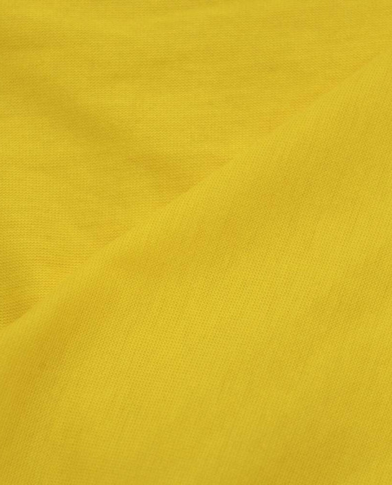 Ткань Трикотаж Хлопковый 1776 цвет желтый картинка 2