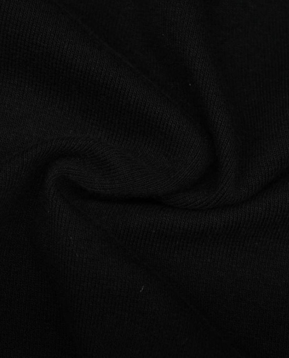 Ткань Трикотаж Хлопковый 1784 цвет черный картинка