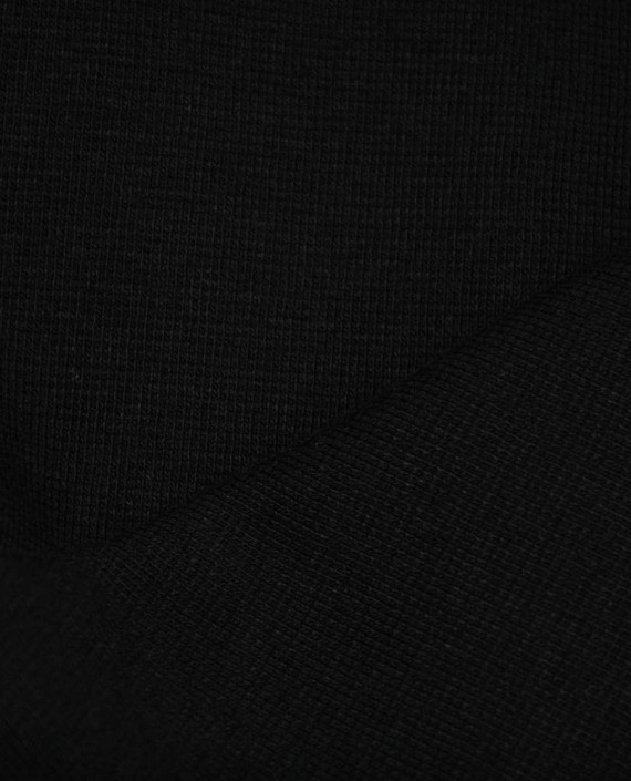 Ткань Трикотаж Хлопковый 1784 цвет черный картинка 2