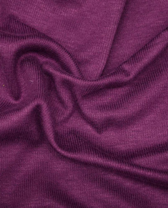 Ткань Трикотаж Хлопковый 1789 цвет фиолетовый картинка 2