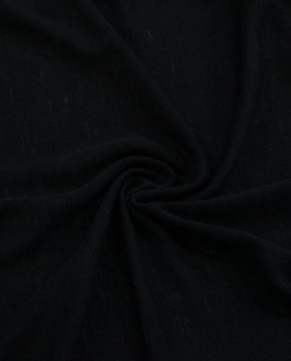 Ткань Трикотаж Шерстяной 1793 цвет черный картинка
