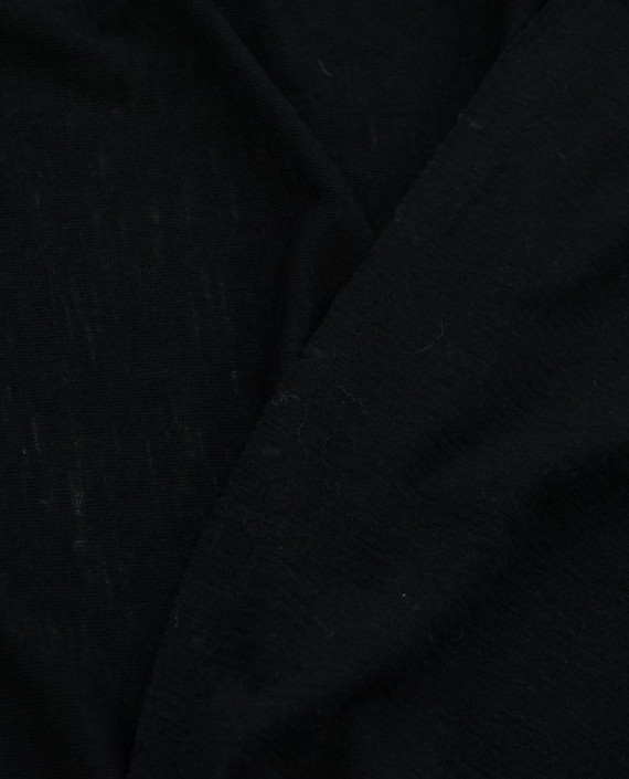 Ткань Трикотаж Шерстяной 1793 цвет черный картинка 2