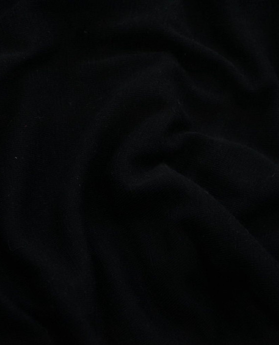 Ткань Трикотаж Шерстяной 1793 цвет черный картинка 1