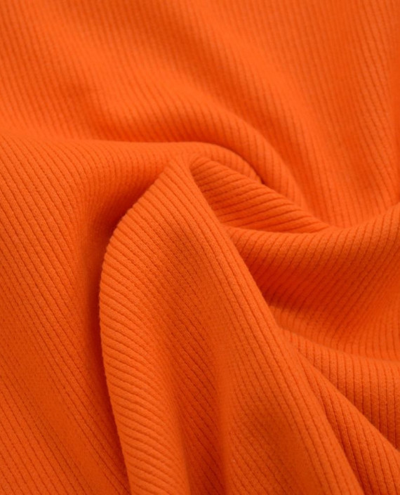 Ткань Трикотаж Хлопковый Чулок 1798 цвет оранжевый картинка