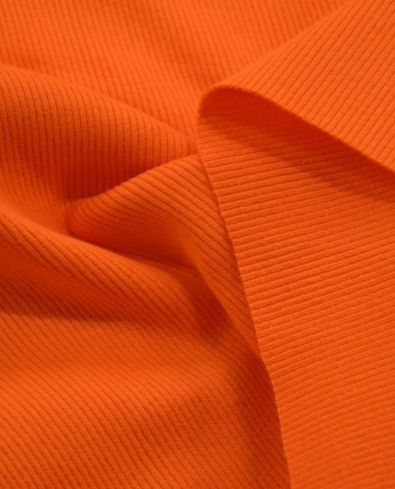 Ткань Трикотаж Хлопковый Чулок 1798 цвет оранжевый картинка 2