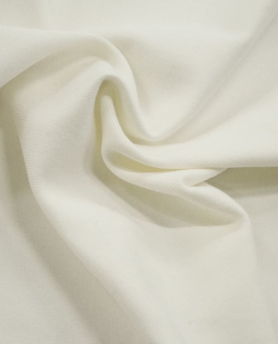 Ткань Трикотаж Хлопковый 1802 цвет белый картинка