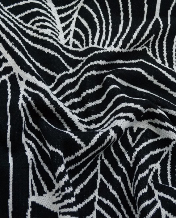 Ткань Трикотаж Чулок 1803 цвет черный абстрактный картинка