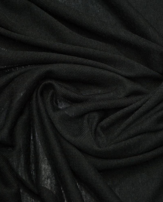 Ткань Трикотаж Полиэстер 1923 цвет черный картинка