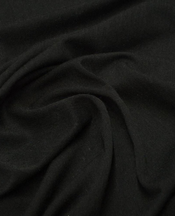 Ткань Трикотаж Полиэстер 1925 цвет черный картинка