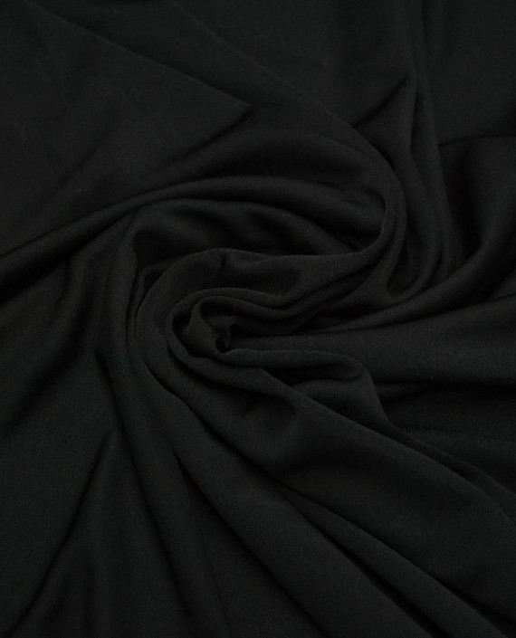 Ткань Трикотаж Полиэстер 1930 цвет черный картинка