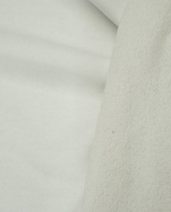 Ткань Трикотаж Хлопковый Футер 1931 цвет белый картинка 1