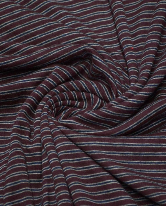 Ткань Трикотаж Вискозный Принт 1944 цвет серый в полоску картинка